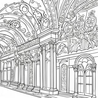 Pagina Para Colorear De Arquitectura Elegante Del Renacimiento 26332-24133