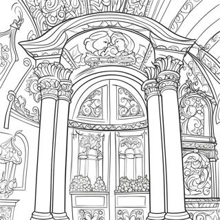 Pagina Para Colorear De Arquitectura Elegante Del Renacimiento 26332-24134