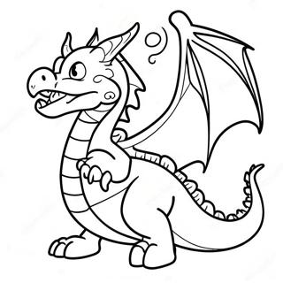 Pagina Para Colorear De Dragon Que Echa Fuego En La Ciudad De Dragones 26413-24192