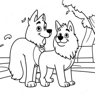 Pagina Para Colorear De Aventura De Balto Y Jenna 26463-24229