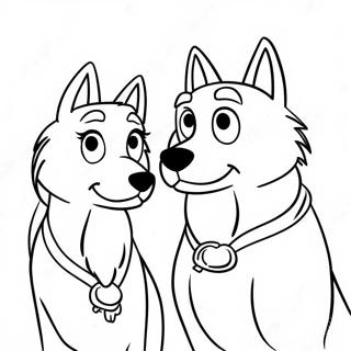 Pagina Para Colorear De Aventura De Balto Y Jenna 26463-24232