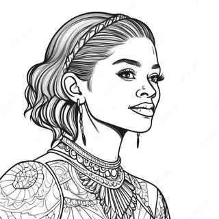 Zendaya Páginas Para Colorear