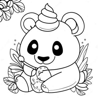 Pagina Para Colorear De Panda Unicornio 26552-24298