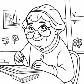 Abuelas De Bluey Páginas Para Colorear