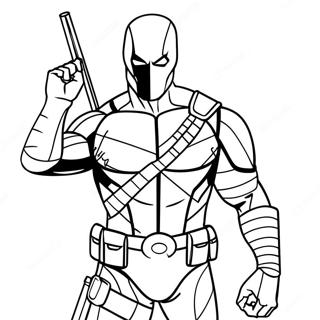 Deathstroke Páginas Para Colorear