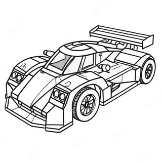 Pagina Para Colorear De Coche De Carreras Lego Rapido 26683-24406