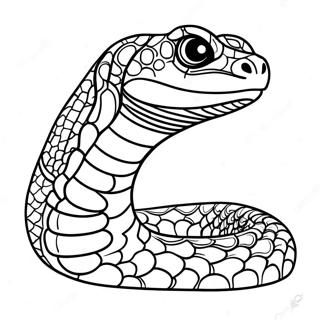 Serpiente De Cascabel Páginas Para Colorear