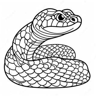 Pagina Para Colorear De Serpiente De Cascabel Realista 26813-24509