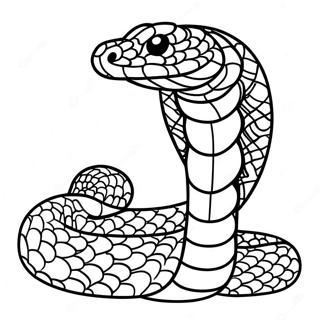 Pagina Para Colorear De Serpiente De Cascabel Realista 26813-24510