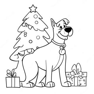 Pagina Para Colorear De Scooby Doo En Navidad 26832-24523