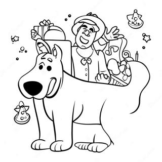 Pagina Para Colorear De Scooby Doo En Navidad 26832-24524