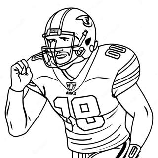 Pagina Para Colorear De Travis Kelce En Accion 26903-24584