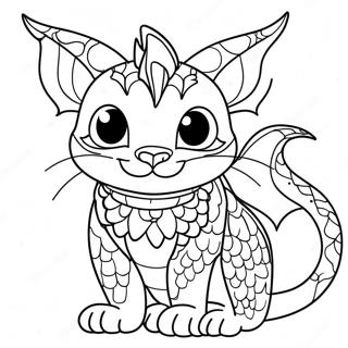 Pagina Para Colorear De Dragon Gato 26912-24587