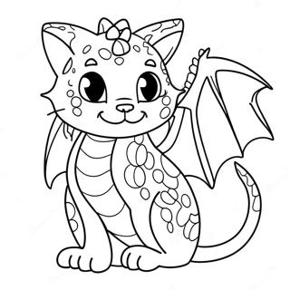 Pagina Para Colorear De Dragon Gato 26912-24588