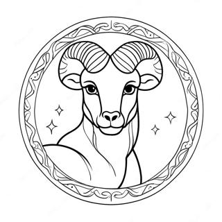 Pagina Para Colorear Del Signo Zodiacal Aries 26962-24626