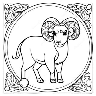 Pagina Para Colorear Del Signo Zodiacal Aries 26962-24628