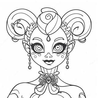 Ballora Páginas Para Colorear