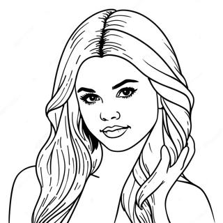 Pagina Para Colorear De Selena Gomez 27202-24820