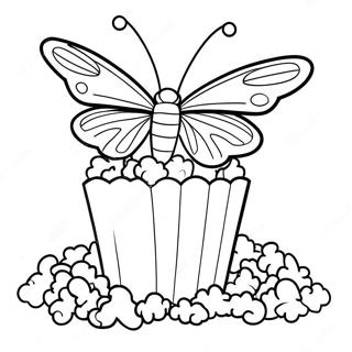 Pagina Para Colorear De Palomitas De Maiz Mariposa 2728-2224