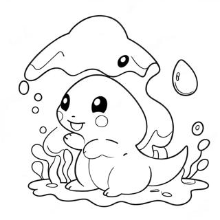 Pagina Para Colorear De Pokemon De Agua Lindo Nadando 27324-24911