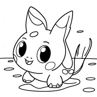 Pagina Para Colorear De Pokemon De Agua Lindo Nadando 27324-24912