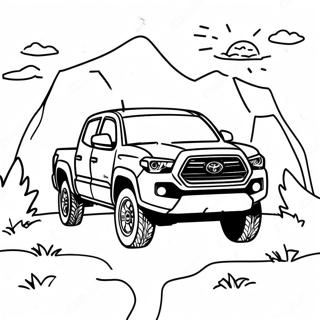 Toyota Tacoma Páginas Para Colorear