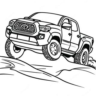 Pagina Para Colorear De Toyota Tacoma Clasico Fuera De Carretera 27334-24917