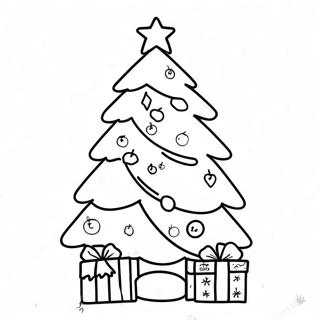 Pagina Para Colorear De Arbol De Navidad Estetico 27353-24930