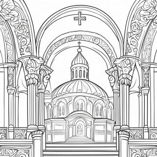 Pagina Para Colorear Del Interior De La Iglesia Ortodoxa 27364-24941