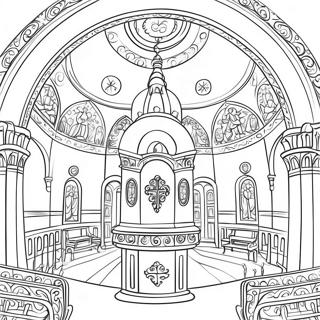 Pagina Para Colorear Del Interior De La Iglesia Ortodoxa 27364-24942