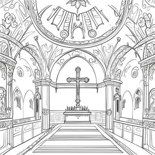 Pagina Para Colorear Del Interior De La Iglesia Ortodoxa 27364-24943