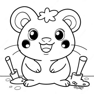 Hamtaro Páginas Para Colorear