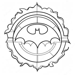 Pagina Para Colorear Del Logo Clasico De Batman 27554-25085