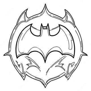 Pagina Para Colorear Del Logo Clasico De Batman 27554-25086