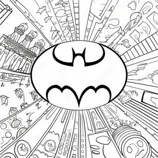 Pagina Para Colorear Del Logo Clasico De Batman 27554-25088