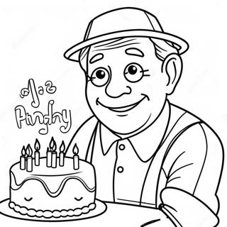 Feliz Cumpleaños Abuelo Páginas Para Colorear