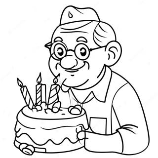 Pagina Para Colorear De Divertido Feliz Cumpleanos Abuelo 27574-25103