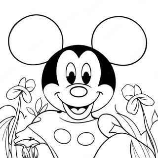 Cara De Micky Mouse Páginas Para Colorear