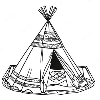 Pagina Para Colorear De Un Teepee 27703-25202