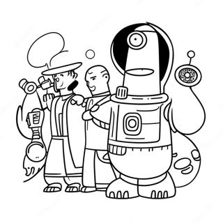 Futurama Páginas Para Colorear