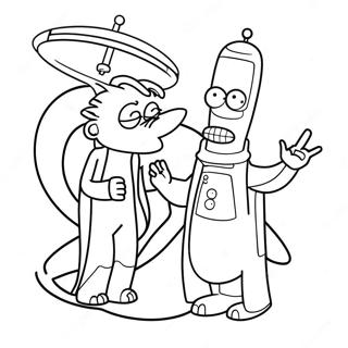 Pagina Para Colorear De Futurama 27733-25228