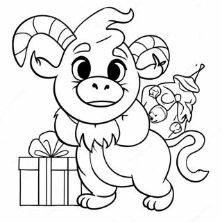 Pagina Para Colorear De Krampus Jugueton Con Regalos 27744-25238