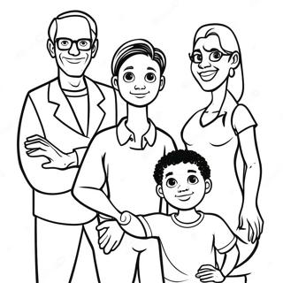 Pagina Para Colorear De Una Familia Orgullosa 27793-25274