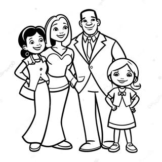 Pagina Para Colorear De Una Familia Orgullosa 27793-25275