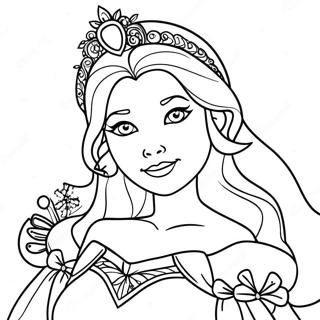 Pagina Para Colorear De La Princesa De Nieve Brillante 27824-25301