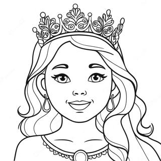 Pagina Para Colorear De La Princesa De Nieve Brillante 27824-25304