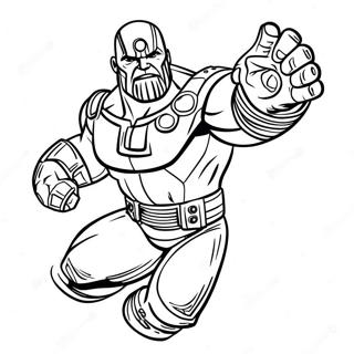 Pagina Para Colorear De Thanos Con El Guantelete Del Infinito 27885-25341