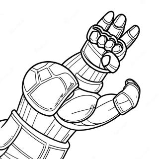 Pagina Para Colorear De Thanos Con El Guantelete Del Infinito 27885-25343