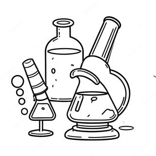 Pagina Para Colorear De Experimento Cientifico Colorido 27935-25381