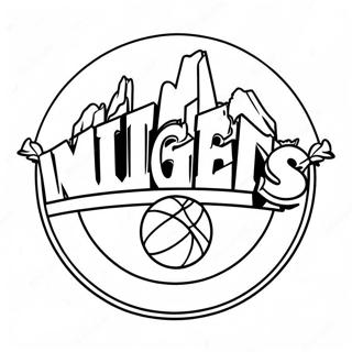 Pagina Para Colorear Del Logo De Los Denver Nuggets 28004-25434